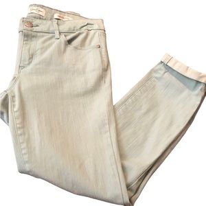 🆕NWOT Jessica Simpson Light Blue Rolled Crop Skinny Jeans Sz 4/27